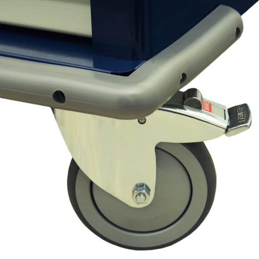 Punch Card Medication Cart, 750 Punch Card Capacity, Key Lock, SL600PC