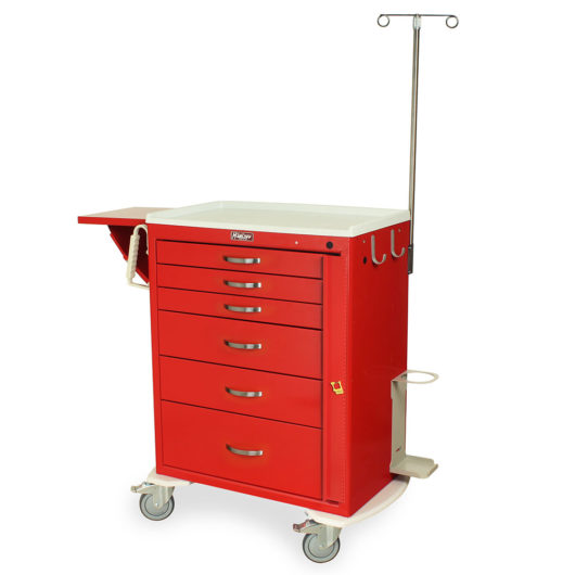 MDS3030B06-EMG1 Emergency Crash Cart - Quarter Left Front New Handles