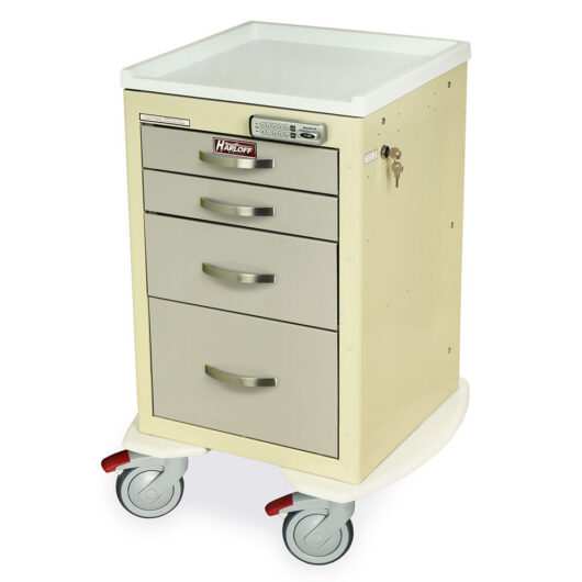 MDS1821E14 Narrow Medical Cart - Quarter Left