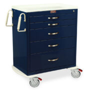 M-Series Medium Anesthesia Cart, Standard Width, Five Drawers