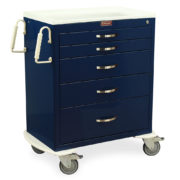テラローザ M-Series Medium Anesthesia Cart, Standard Width, Five Drawers