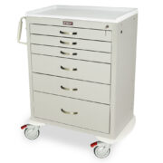 M-Series Tall Anesthesia Cart, Standard Width, Six Drawers