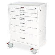 M-Series Tall Anesthesia Cart, Standard Width, Six Drawers