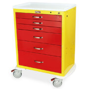 M-Series Tall Anesthesia Cart, Standard Width, Six Drawers