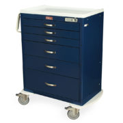 M-Series Tall Anesthesia Cart, Standard Width, Six Drawers
