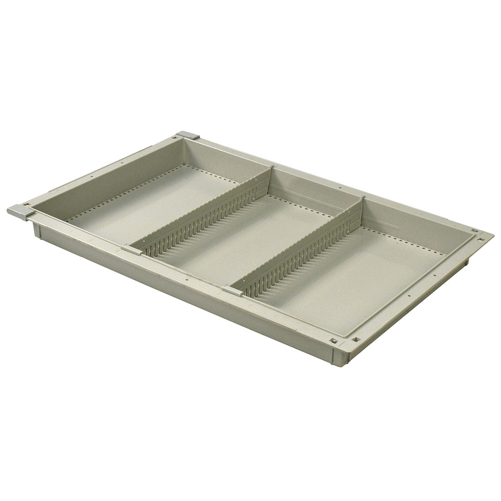 2″ Tray for MedStor Max Cabinets, Two Short Dividers, 81030-4 - Harloff