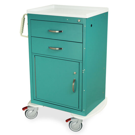 MDS2430KC4 Medical Equipment Cart - Quarter Left Closed