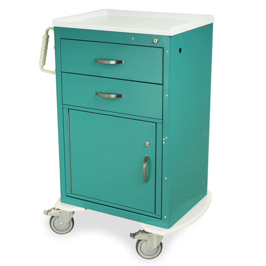 MDS2430KC4 Medical Equipment Cart - Quarter Left Closed