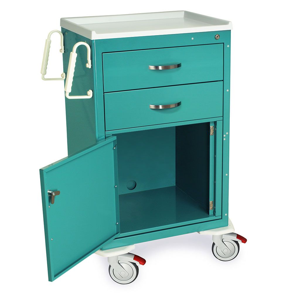 MDS2430KC4 Medical Equipment Cart - Quarter Right Open