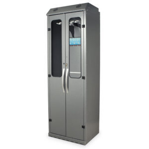 SC8030DRDP-DSS2310 Hammertone Gray Endoscope Drying Cabinet - Quarter Left Closed