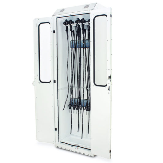 SC8030DREDP-DSS2310 Endoscope Drying Cabinet - Quarter Left Open Scopes