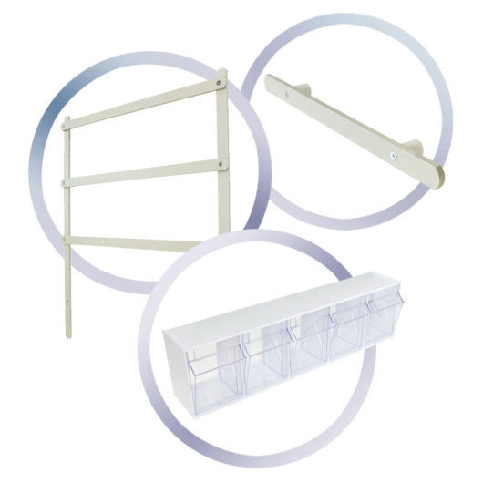 Suction Shelf for M-Series or A-Series Carts, SUCTIONSHLF - Harloff