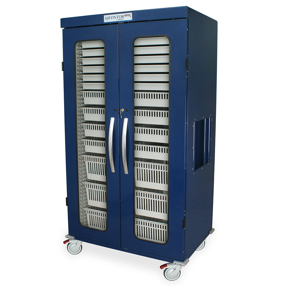 MSPM82-00GK Navy Medical Storage Cabinet - Quarter Left Closed