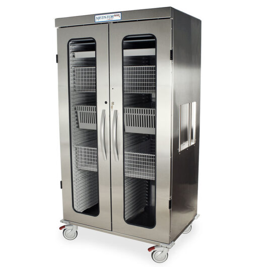 MSSM82-00GK Stainless Steel Cabinets - Quarter Left Closed
