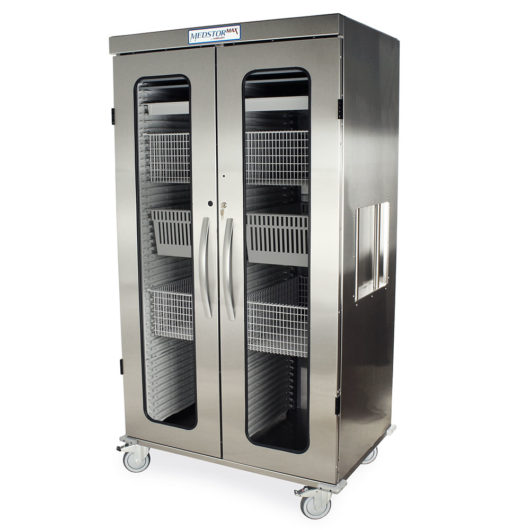 MSSM82-00GK Stainless Steel Cabinets - Quarter Left Closed