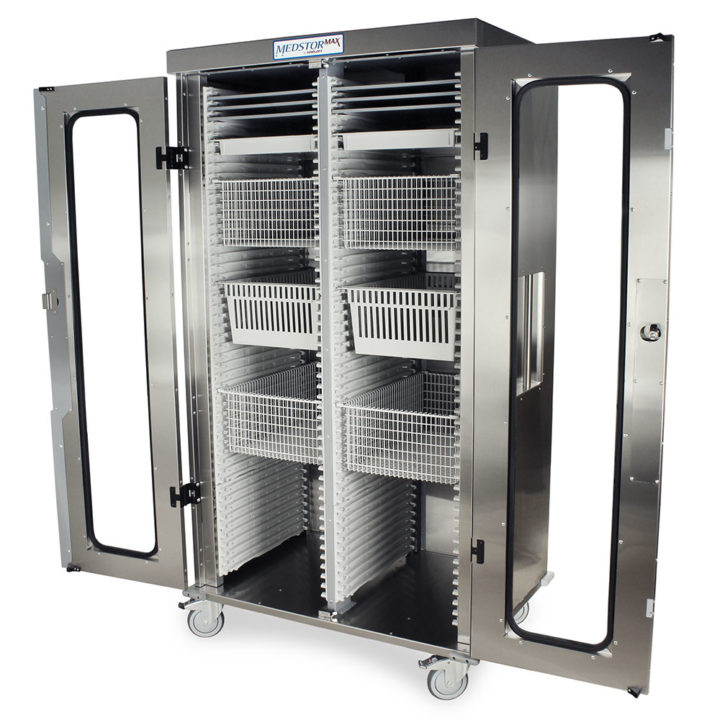 MSSM82-00GK Stainless Steel Cabinets - Quarter Left Open