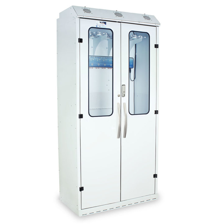 SC8044DREDP-DSS3316 White Internal Lumen Scope Drying Cabinet - Quarter Right Closed