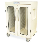 MSPM62-00GK Cream Locked Medical Supply Cabinet - Quarter Left