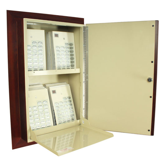 WV2760-CM Wall Mount Medication Cabinet - Quarter Right Open