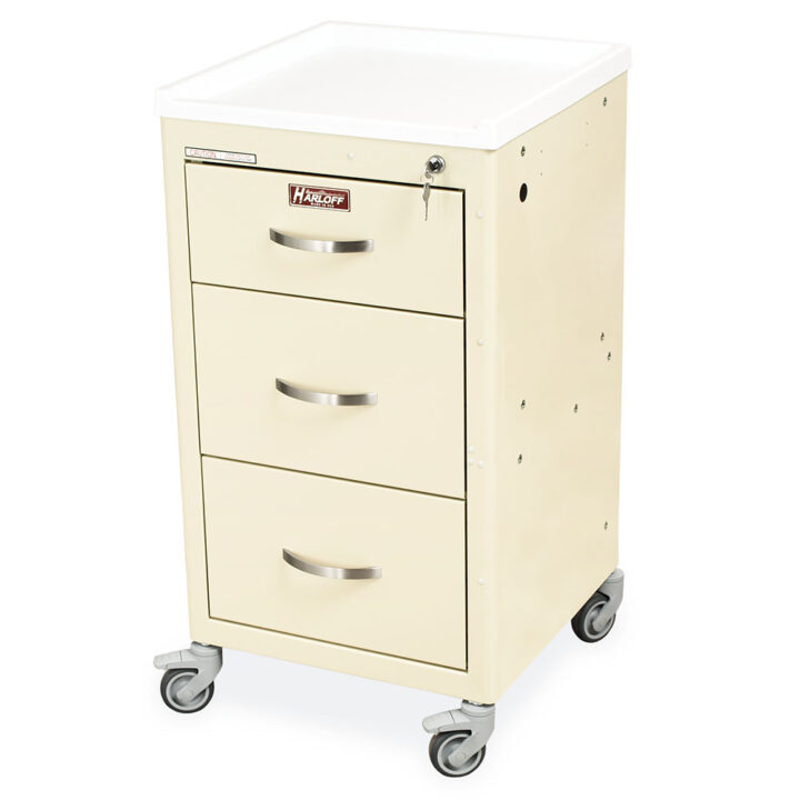 M3DS1824K03 Beige Isolation Mini Cart - Quarter Left