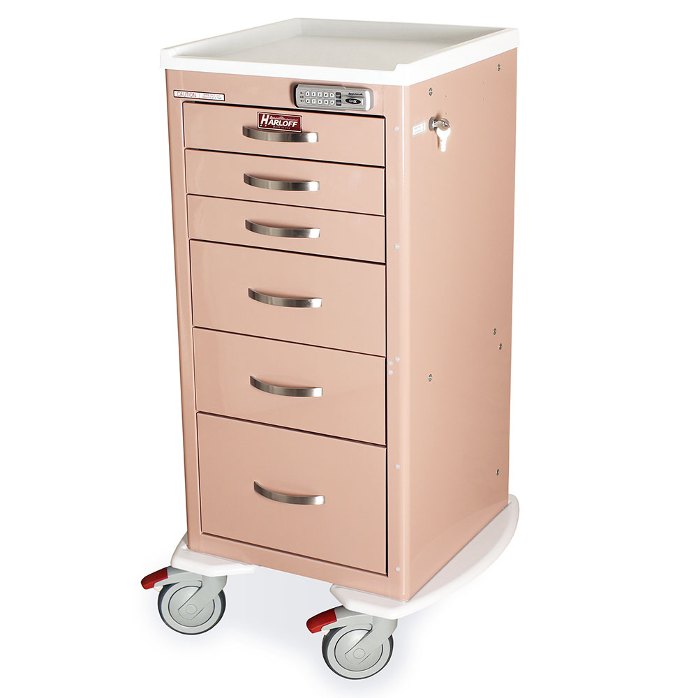 A-Series Lightweight Narrow Medical Cart, Tall Height, Mini