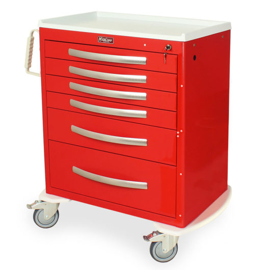 MPA3027K06 Red Lightweight Emergency Carts - Quarter Left