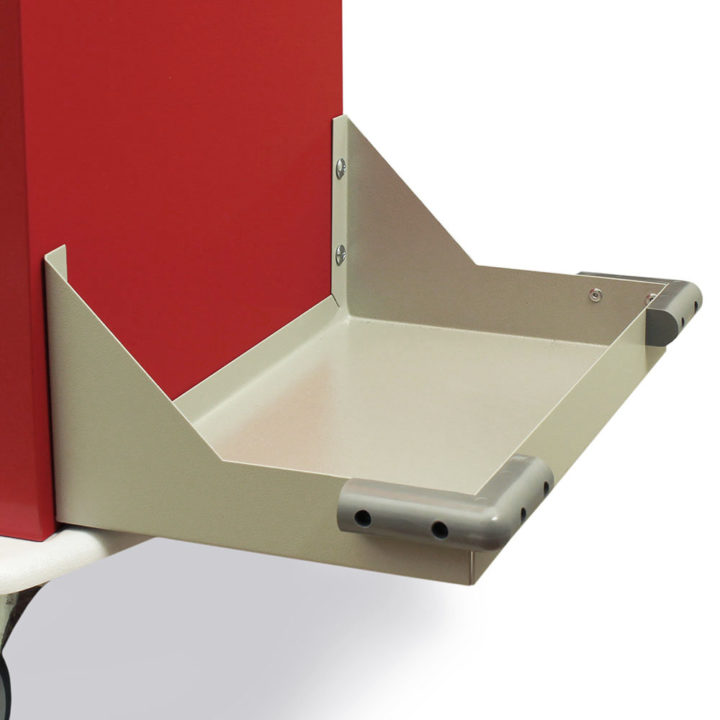SUCTIONSHLF Suction Shelf for Medical Carts - Attached to Cart