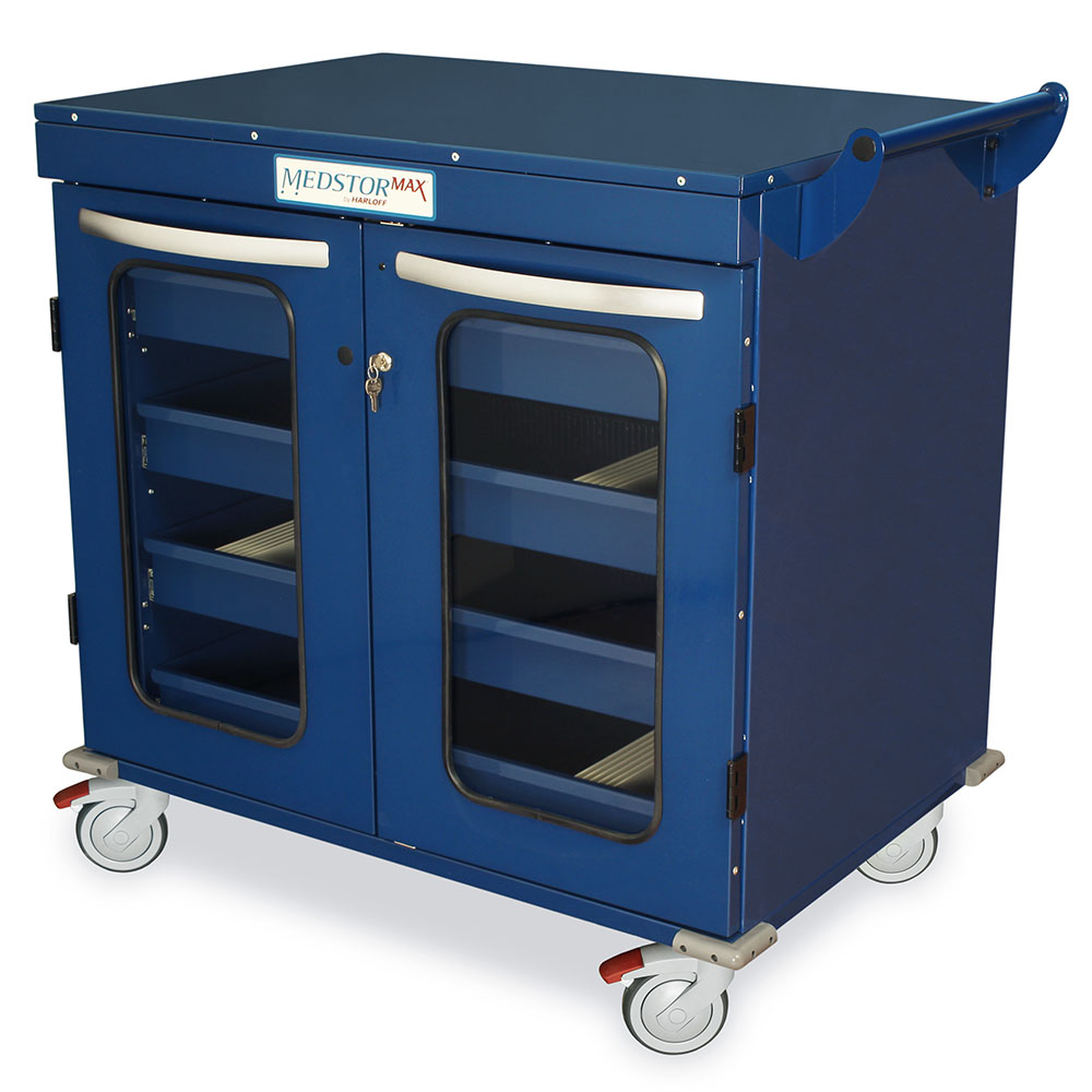 IntraOcular Lens Cart, 840 Capacity, Key Lock, MS-IOL840 - Harloff