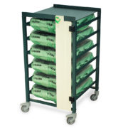 Scope Transit System with Six Scope Tray Capacity, Breakaway Lock, STC-AL6-B - Image 2