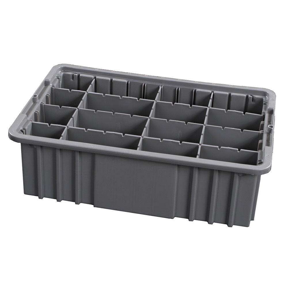 Drawer Exchange Tray with Adjustable Plastic Dividers, 6 Inch