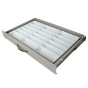 Six Compartment Medical Cart Drawer Tray, Molded Plastic