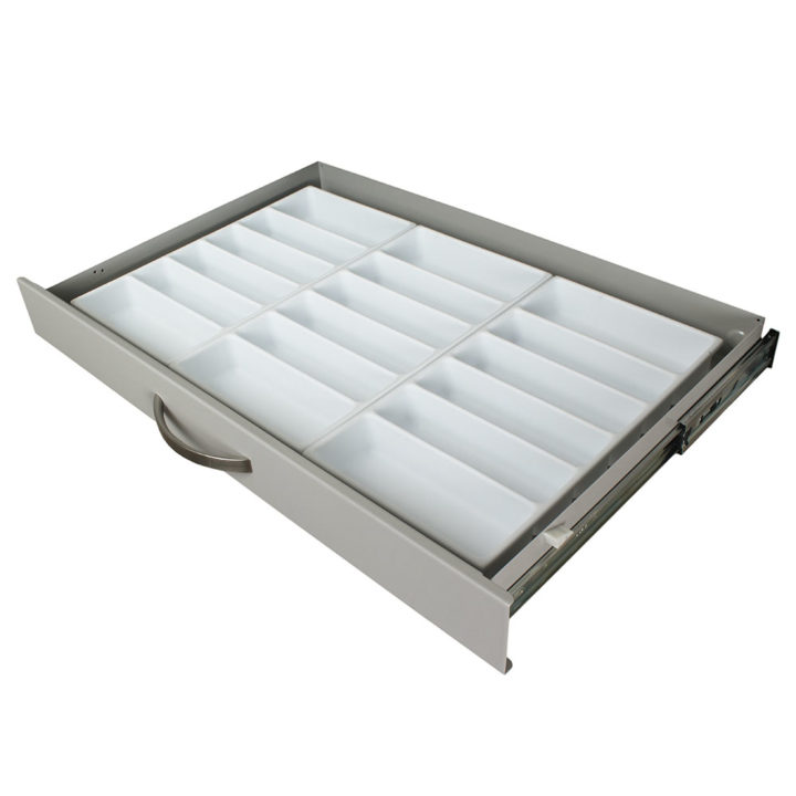TRAY6COMP Six Compartment Medical Cart Drawer Tray in Drawer