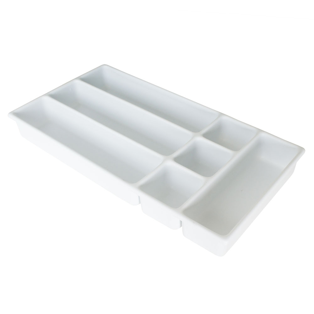 Seven Compartment Medical Cart Drawer Tray, Molded Plastic, TRAY7COMP -  Harloff