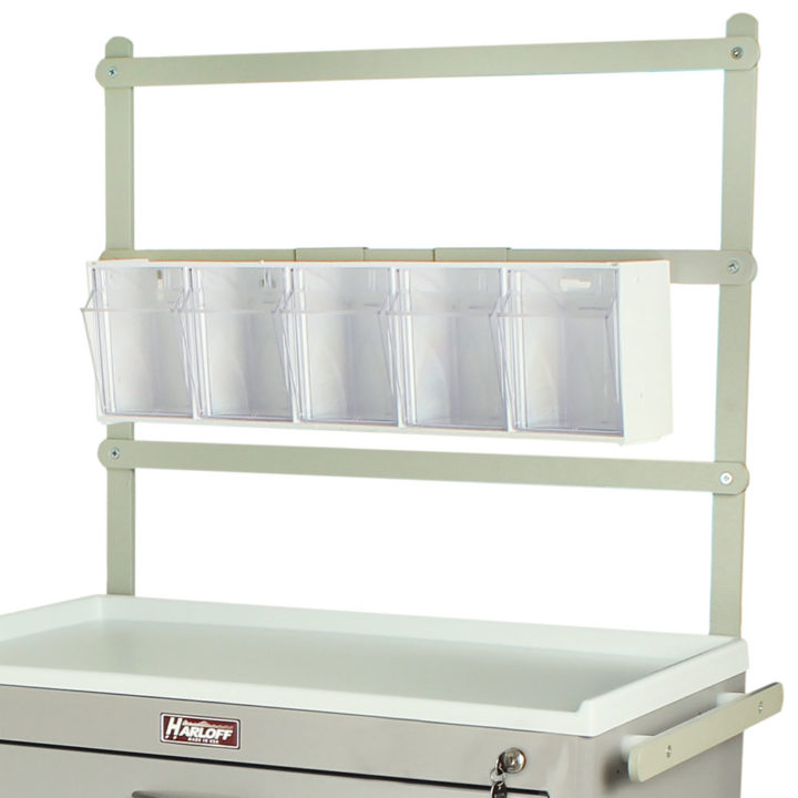 TILTBIN5 Tilt Bin Medical Storage Drawers on Cart