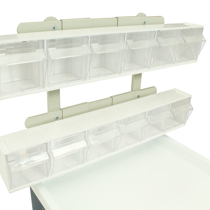 TILTBIN6-RC Tilt Bins for Medical Storage on Cart