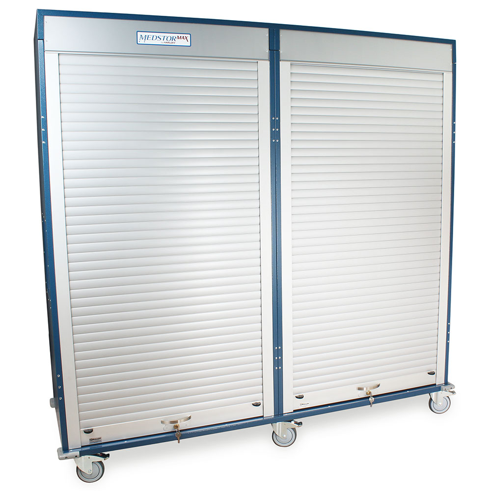 Medical Supply Locking Cabinet, Shelves with Storage Bins