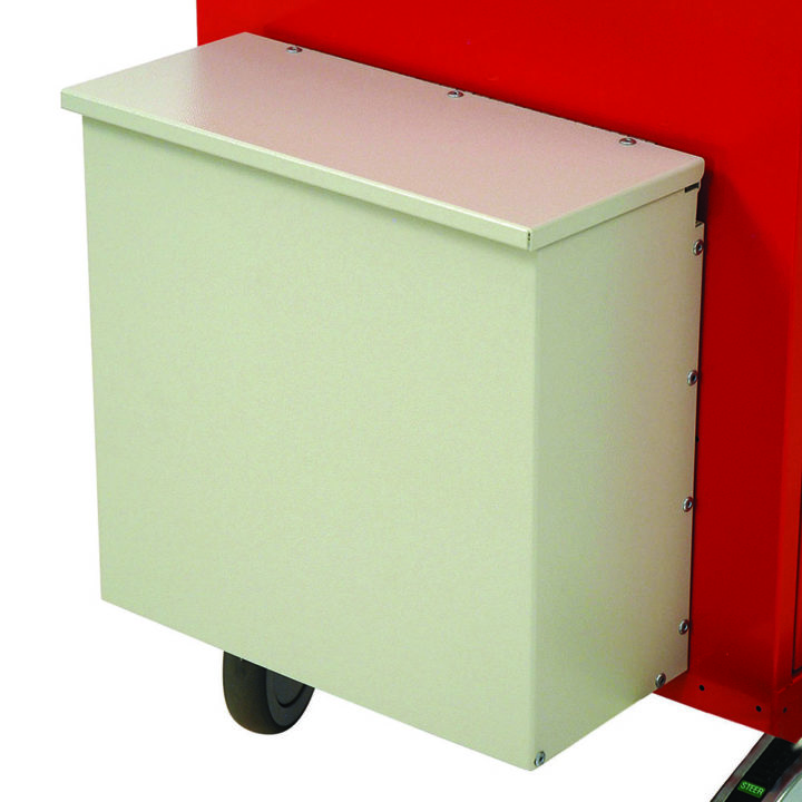 AL680436 Medical Cart Aluminum Waste Container Attached