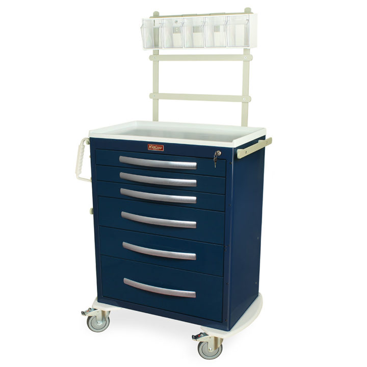 MPA3030K06-MD30-ANS Navy Anesthesia Cart Setup - Quarter Left Front