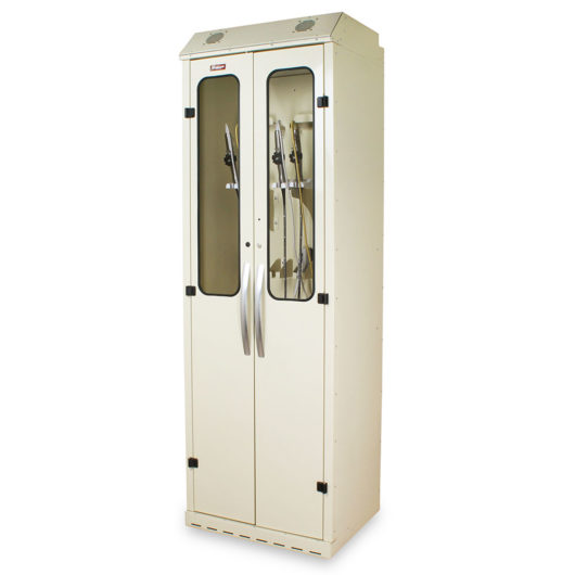 SC8030DRDP-TEE Beige TEE Probe Storage Cabinet - Quarter Left Closed with Scopes