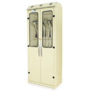 SC8036DRDP-CYSTSO Beige Cystoscope Storage Cabinet - Quarter Left Closed with Scopes