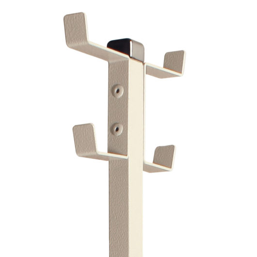 680412 Medical Cart Coat and Hat Rack Closeup