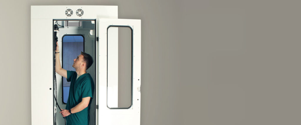 Pass Thru Scope Cabinet Slider