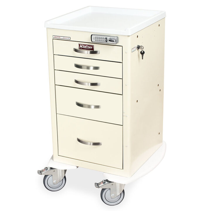 MDS1824E05 Cream Procedure Cart Medical - Quarter Left