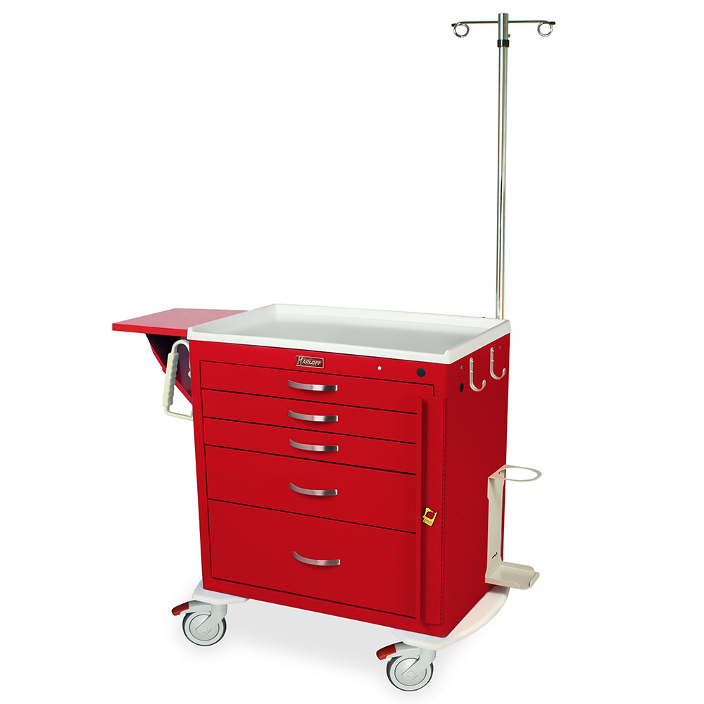 MDS3024B05+MD30-EMG1 Red Crash Cart List - Quarter Left