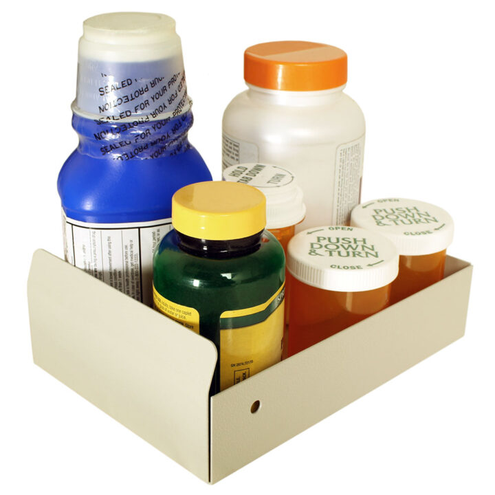 AL2394 Medication Cart Organizer Bin with Meds