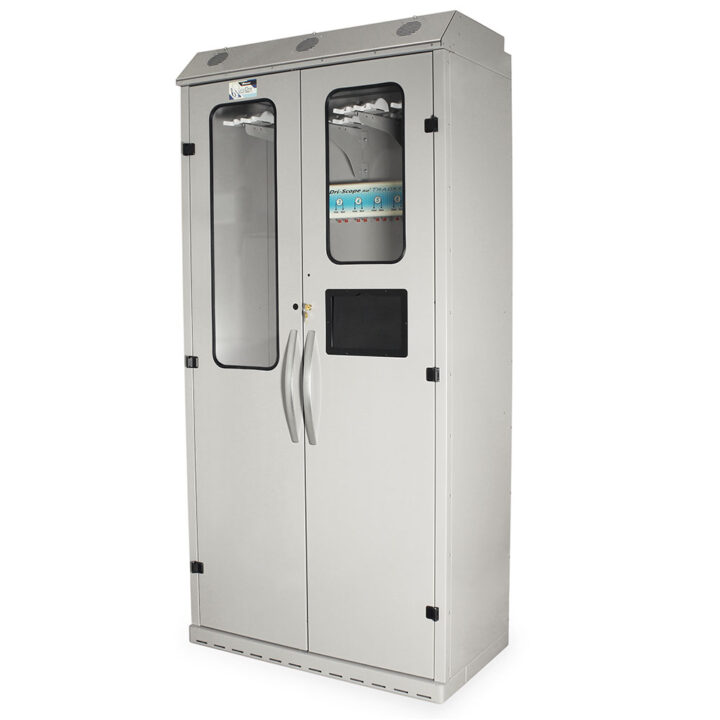 SC8044TD-T3316D Light Gray Smart Scope Cabinet - Quarter Left Closed