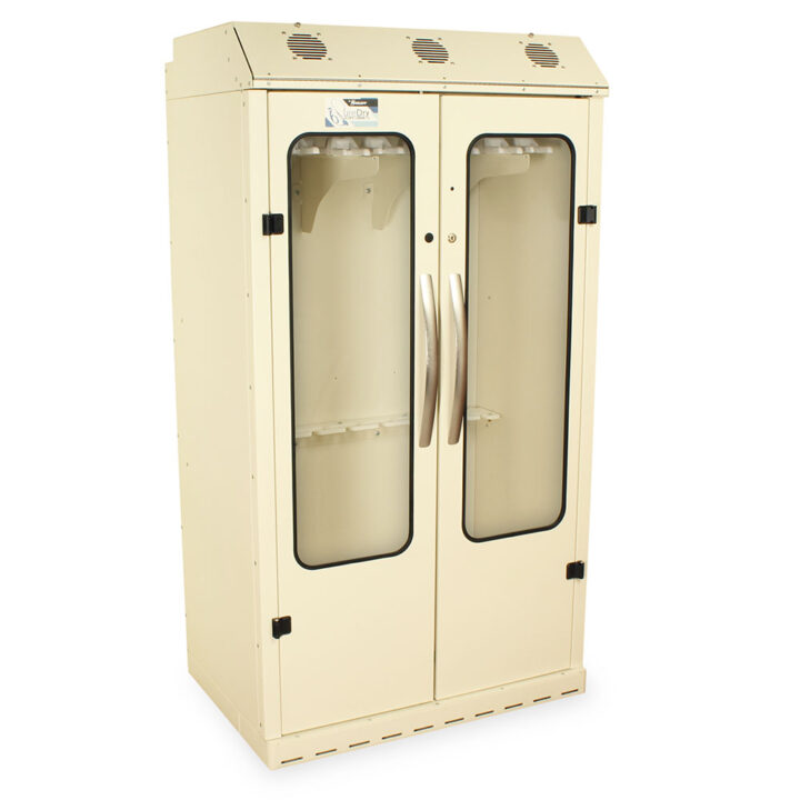 SC5436DRDP Cream Small Scope Storage Cabinet - Quarter Right Closed