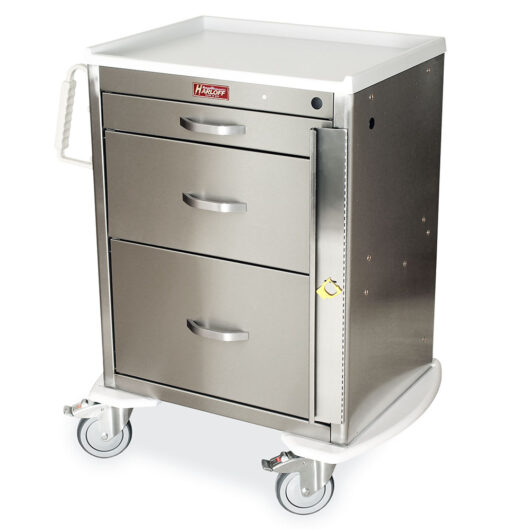 MDSS2424B13 Stainless Steel Utility Cart - Quarter Left