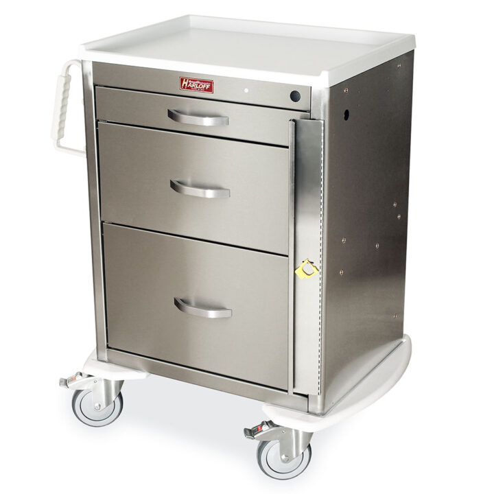 MDSS2424B13 Stainless Steel Utility Cart - Quarter Left