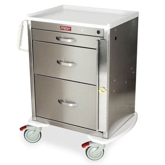 MDSS2424B13 Stainless Steel Utility Cart - Quarter Left